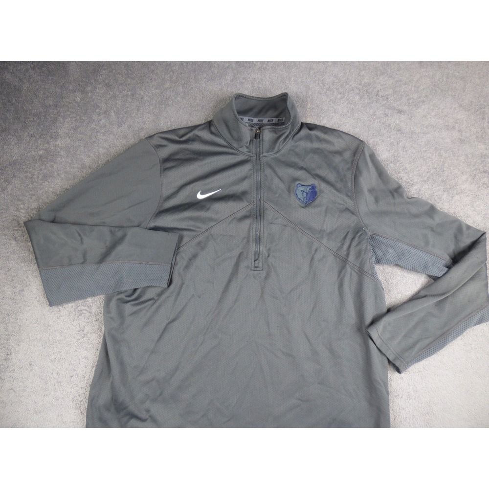 Nike Memphis Grizzlies Mens XL Dri-FIT Quarter Zip Pullover Gray NBA Jacket